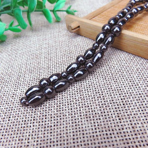 1 stk Sort Magnetisk Fodkæde Armbånd Naturlig Sort Anklet Fod