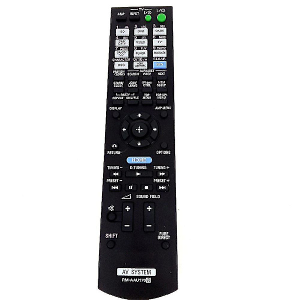 Fjernbetjening til Sony Av Audio Player Receiver Rm-aau170 til Str-dh550 Str-dh740 Str-dn840