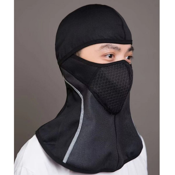 Moottoripyörän Balaclava Musta Hiihtopyöräilynaamio Moto Cross Vuori