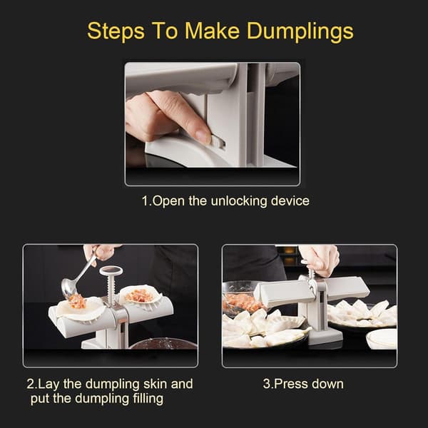1 stk Dumpling Maker - Håndlaget Dumpling i Rustfritt Stål
