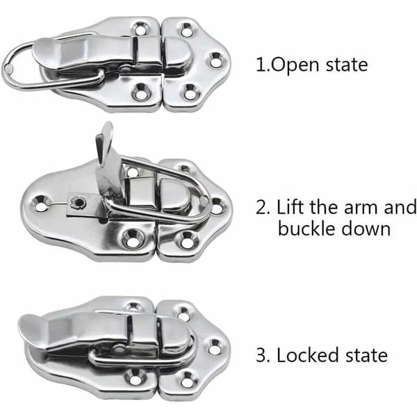 2 Toggle Clasp Latches Toggle Lock Lever Closure til smykkeskrin