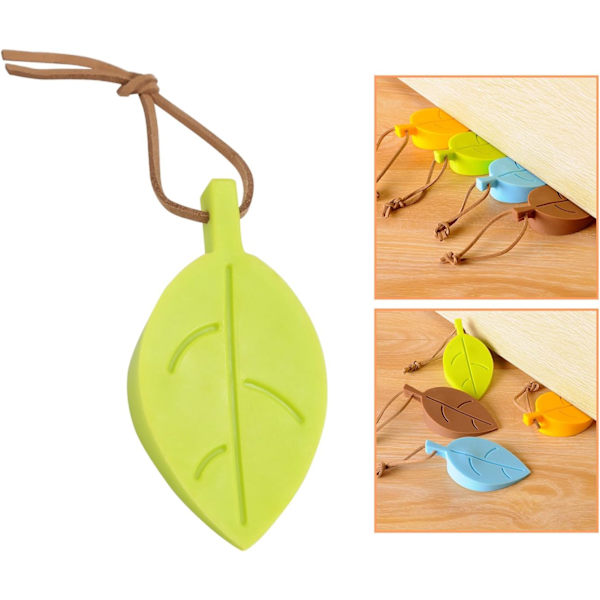 4-pack Lövformade Silikon Dörrstopp, 3D Dörrstopp