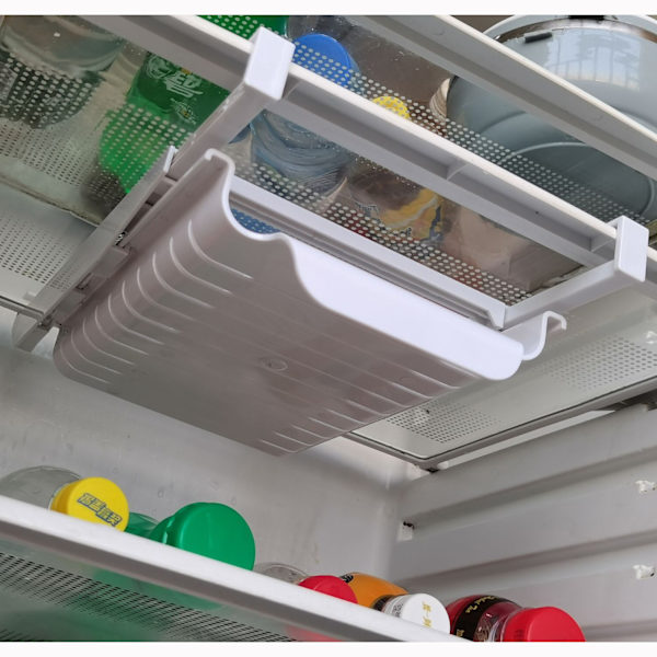1 Styk Hvid Spor Organizer Selvforseglende Pose Opbevaringsstativ