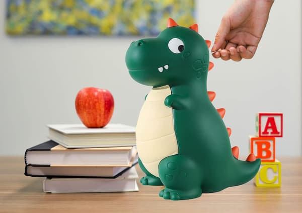 Dinosaurie Spargris Stor Plast Spargris Pengar Box för Barn
