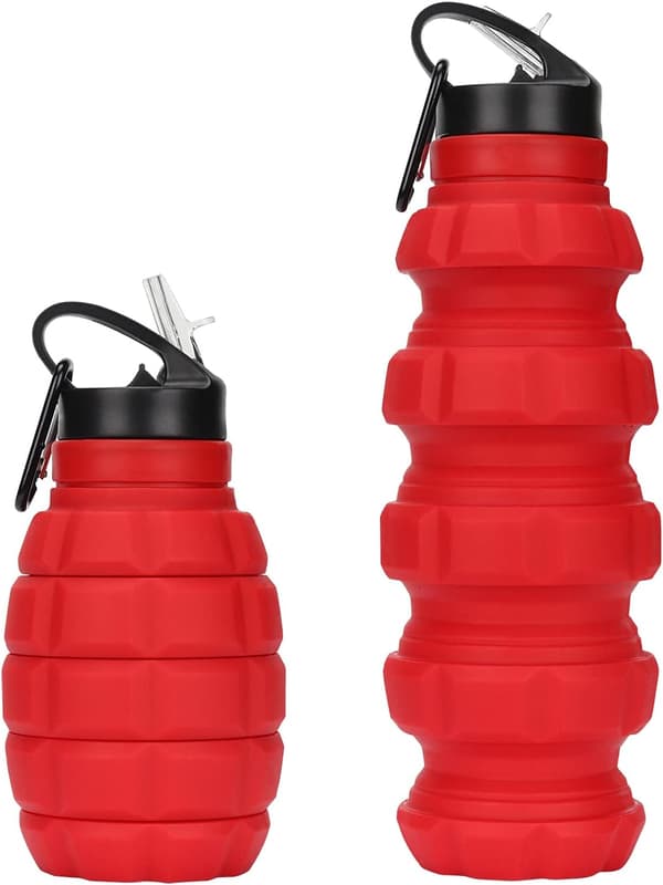 Granaattiomenan Kasaan Taittuva Vesi Pullo 580ml BPA Vapaa Vesi Pullo