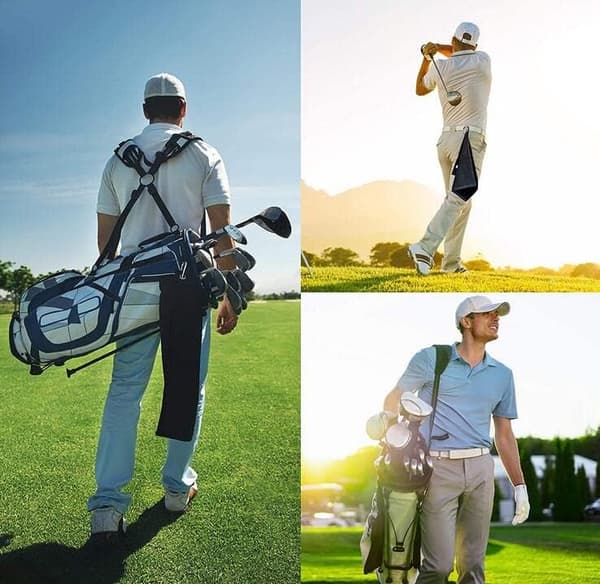 2-pack avancerad golfhandduk i mikrofibertyg för golfbag
