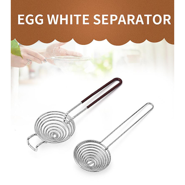 Äggula SeparatorL) Rostfritt Stål Äggula Separator Köksredskap Äggula Vit Separator