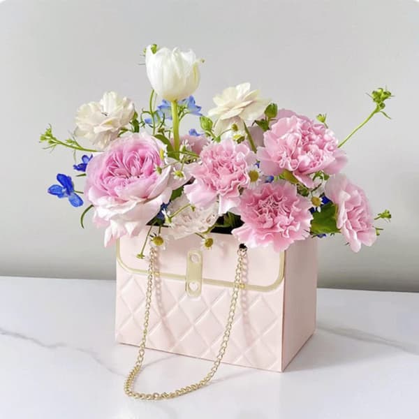 8 stk rosa blomstergaveposer