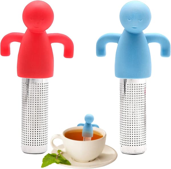 2 stk. Te-infuser, Rustfrit Stål og Madkvalitets Silikon
