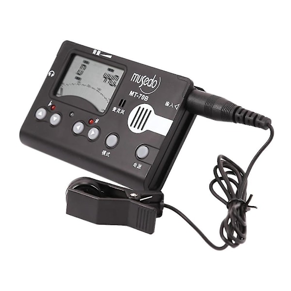 Mt-70b Tuner Med Clip-on Pickup & Indbygget Mikrofon Elektronisk