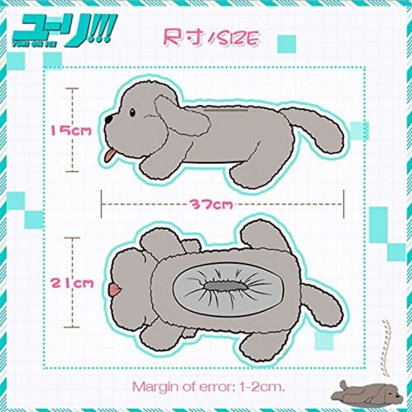 Plush Hundelegetøj Anime Stil Yuri on Ice Vævsæske Vævsboks