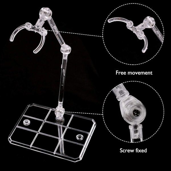 2 stycken Transparenta handmodellställ rörliga multifunktionella