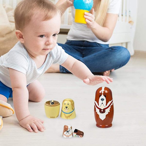 Ryska Nesting Dolls Björnar Matryoshka Dockor Leksaker Söta Djur