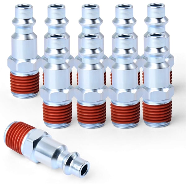 1/4-tums NPT hane industriell luftplugg, pneumatiska pluggar 300PSI (30-pack)