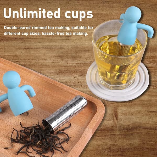 2 stk. Te-infuser, Rustfrit Stål og Madkvalitets Silikon
