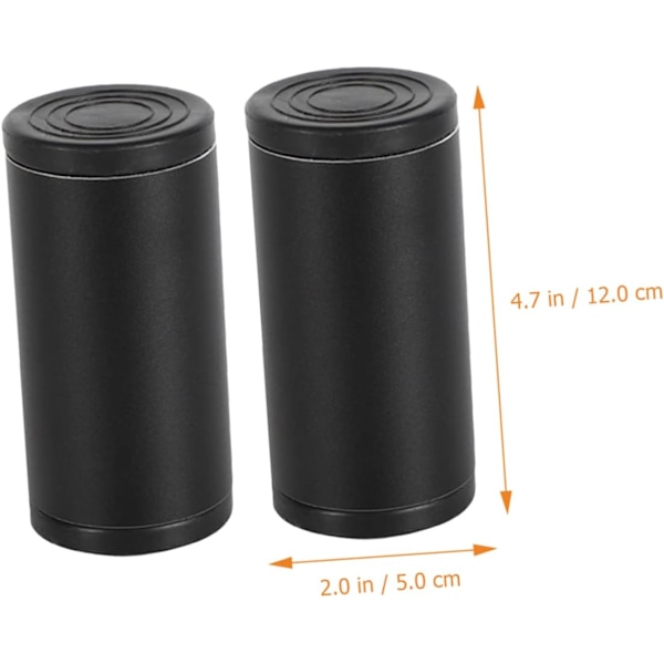 2 stk. (Sort) Sengesidebeskyttelse Justerbare Sengestativer Metal Seng