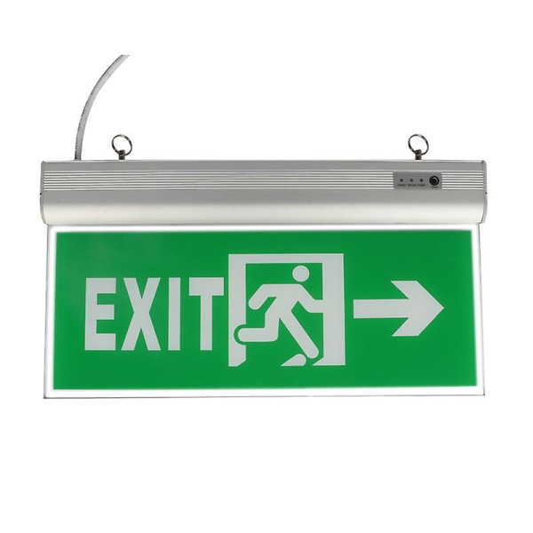 Permanent LED emergency lighting36.5x19x2.3cm - Emergency exit - Emergency lighting - Emergency exit - Emergency exit