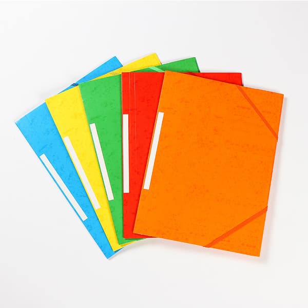 A4 Format Papirkasser med Elastisk Lukning Assorterede Farver