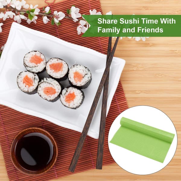 3-pack Sushi-rulle set i plast, rött, blått