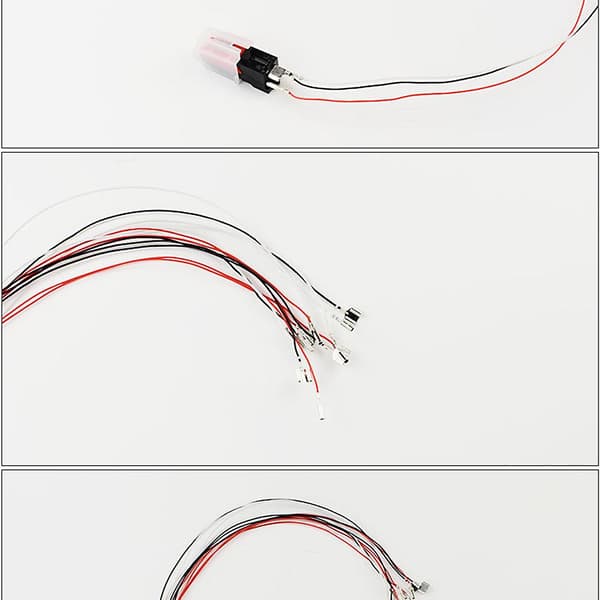3/4 stk patron phono kabel ledninger header ledninger for platespiller phono headshell（2
