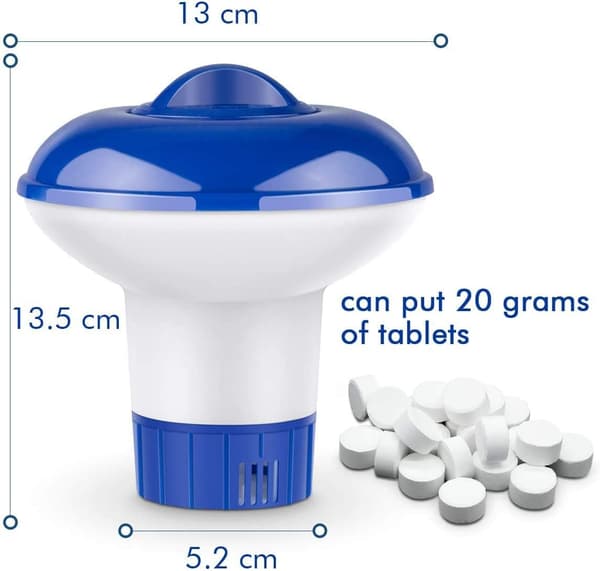 2 stk. Flydende Klor Dispenser, 13CM Swimmingpool