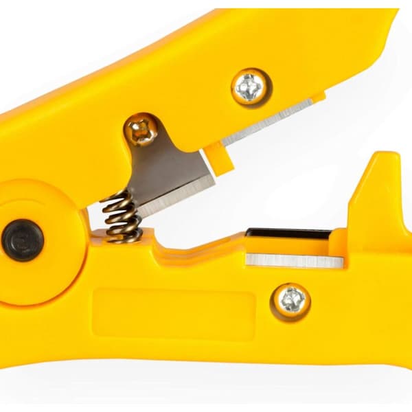 Universal kabelstripper for satellitt koaksial antenne telefon