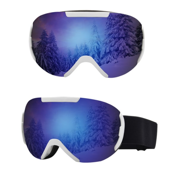 Röda skidsnowboardglasögon UV-skydd Anti-dimma snöglasögon