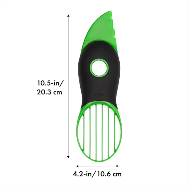 Good Grips 3-i-1 Avokadoskjærer, Grønn, Multi