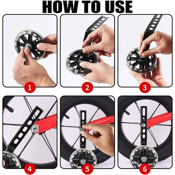 Hjälphjul (Blå), Universal Cykel Stabilisator Hjul