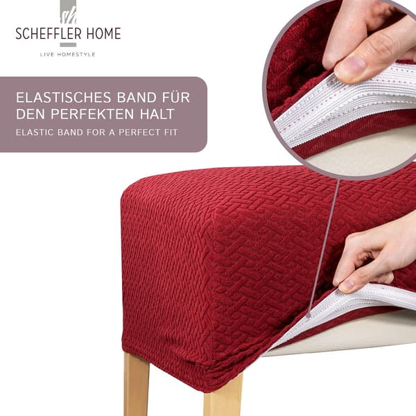2-delt elastisk flanell stolsbekledning / antrasitt / hengestol