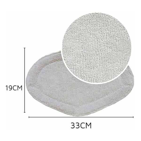 Reservemopper for Polti Vaporetto Vaporforce Brush, Ekte Produkt for Smart 35Mop, Smart 40Mop, etc (6 stykker)
