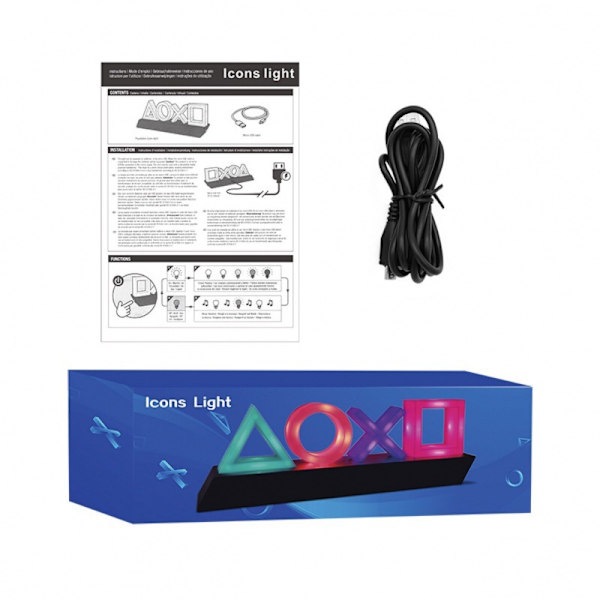 1 stk ny kreativ ikonlampe ps5/PS4 stemningslys XO-spill