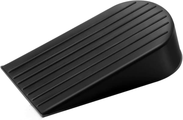 1 Pack Extra Bred Svart Dörrstopp, Stor 1.9\" Hög Dörr