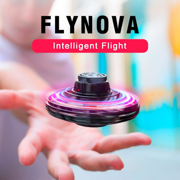Håndbetjente Mini-droner, 2024 UFO Magic Flying Orb Legetøj med Lys, Hover Boomerang Fidget Spinner, Julegave