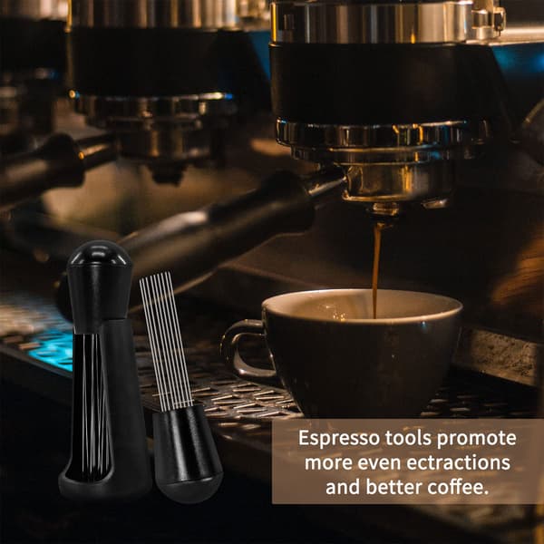 1 espressodispenser med holder, espressonål og dispenser