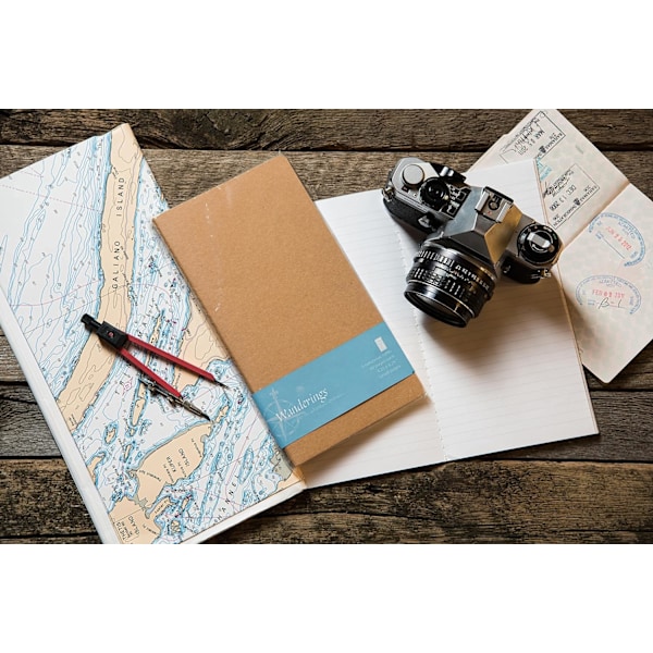 Wanderings Traveler's Notebook Refill Inserts - 8,25 x 4,25 tum