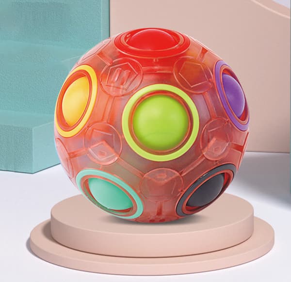 Magic Rainbow Ball Regnbue Magic Regnbue Ball Puslespill Terning Terning fo