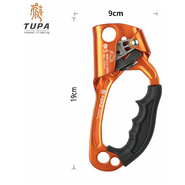 Certificeret håndklatre-ascender træarborist rappelling gear eq