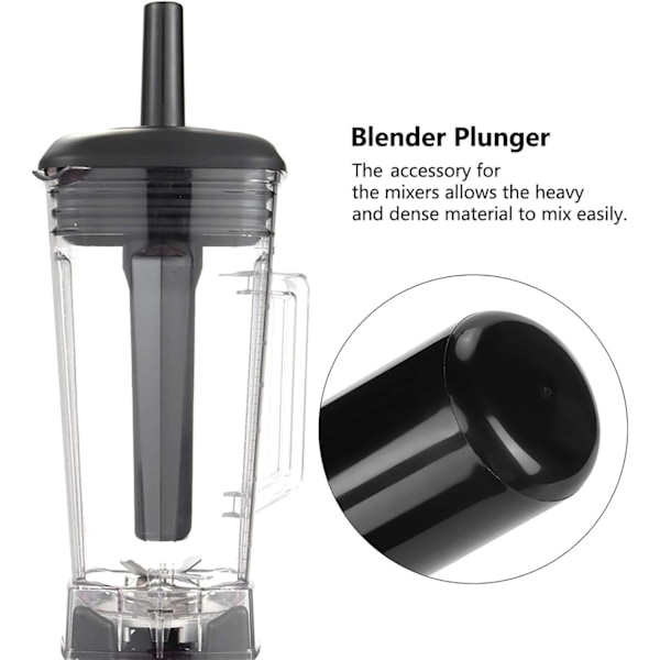 Blenderkolv, Klassisk Plast Stickkolv Blender, Blender Tamp för Vitamix Mixer