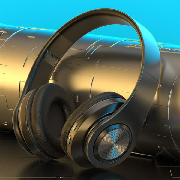 Bluetooth-kuulokkeet korvan päälle, stereosound langaton Bluetooth 5.1 pelikorvakorut, taitettava kevyt kuulokemikrofoni