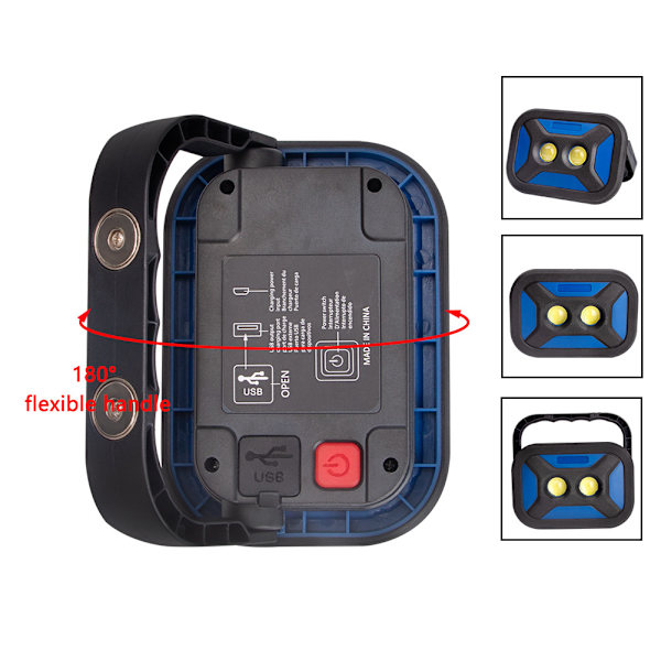 1 Stycke Utomhus Mobil Solcellsdriven Bärbar Arbetslampa COB LED