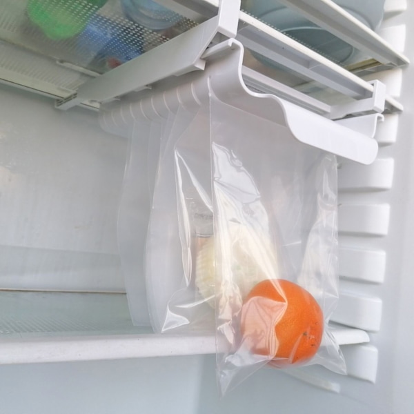 1 Styk Hvid Spor Organizer Selvforseglende Pose Opbevaringsstativ