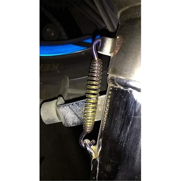 Blå udstødningsfjedre, 2 stk. 58 mm motorcykel farvefjedre motorcykel udstødningsmellemrør rustfrit stål fjedre drejefjedre montering universelle fjedre