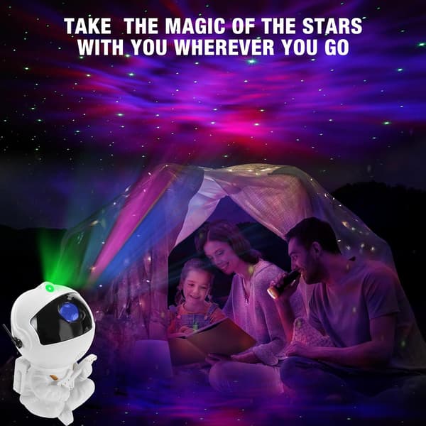 Stjerneprojektor Galaxylys, nattlys for barn, lysprojektor