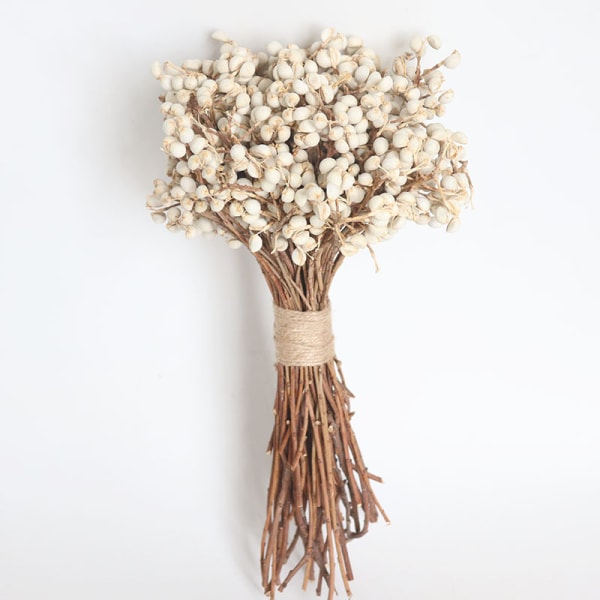 100G natural cotton ball, dried flowers, dried grass, real white