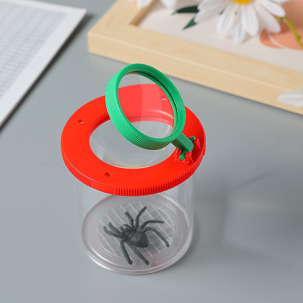 7,6*7 cm insektforstørrelsesglas med insektbeholder, insektforstørrelsesglas, insektbur, insektglas til børn, insektforskningsværktøj