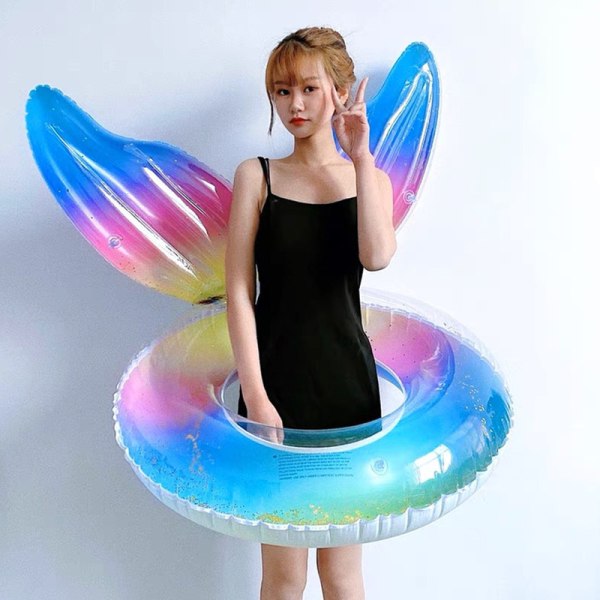 1 Piece Sequin Rainbow Swimming Ring Underarm Ring Wings