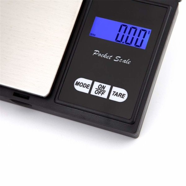 Mini Elektronisk Vægt i Rustfrit Stål 0,01g/500g