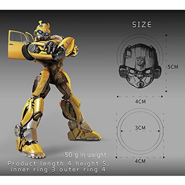 Bumblebee Bilstartsknapp Skyddande Cover (Titan Svart)