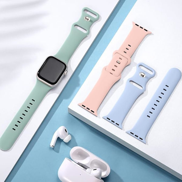 3 kpl:n sarja Apple Watch -yhteensopivia rannekkeita 42 mm, 44 mm, 45 mm, 49 mm